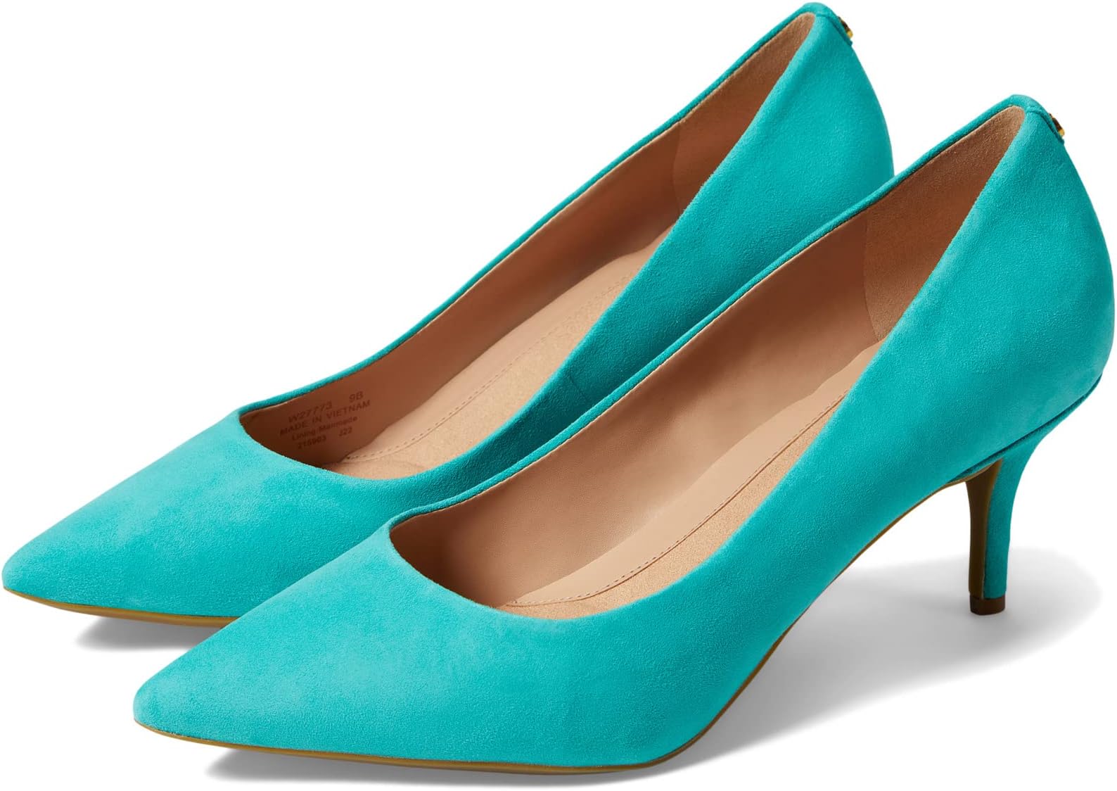 

Туфли The Go-To Park Pump 65 mm Cole Haan, цвет Dark Turquoise Suede