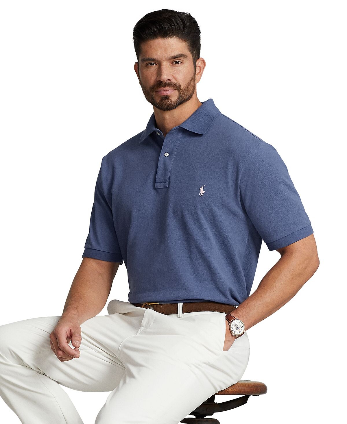 

Мужская рубашка поло big & tall iconic mesh Polo Ralph Lauren, мульти