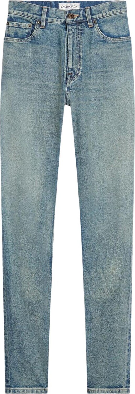 

Джинсы Balenciaga Classic Skinny Jeans 'Washed Light Blue', синий