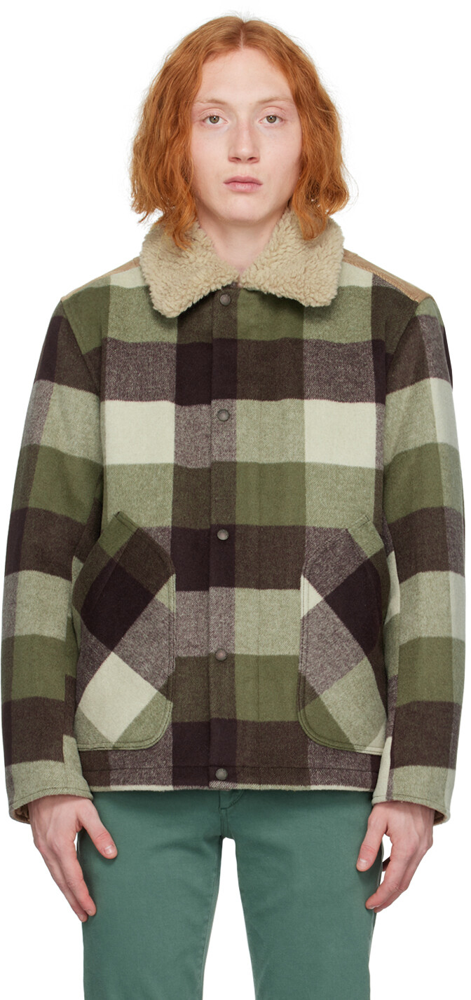 

Пуховик цвета хаки Lane rag & bone