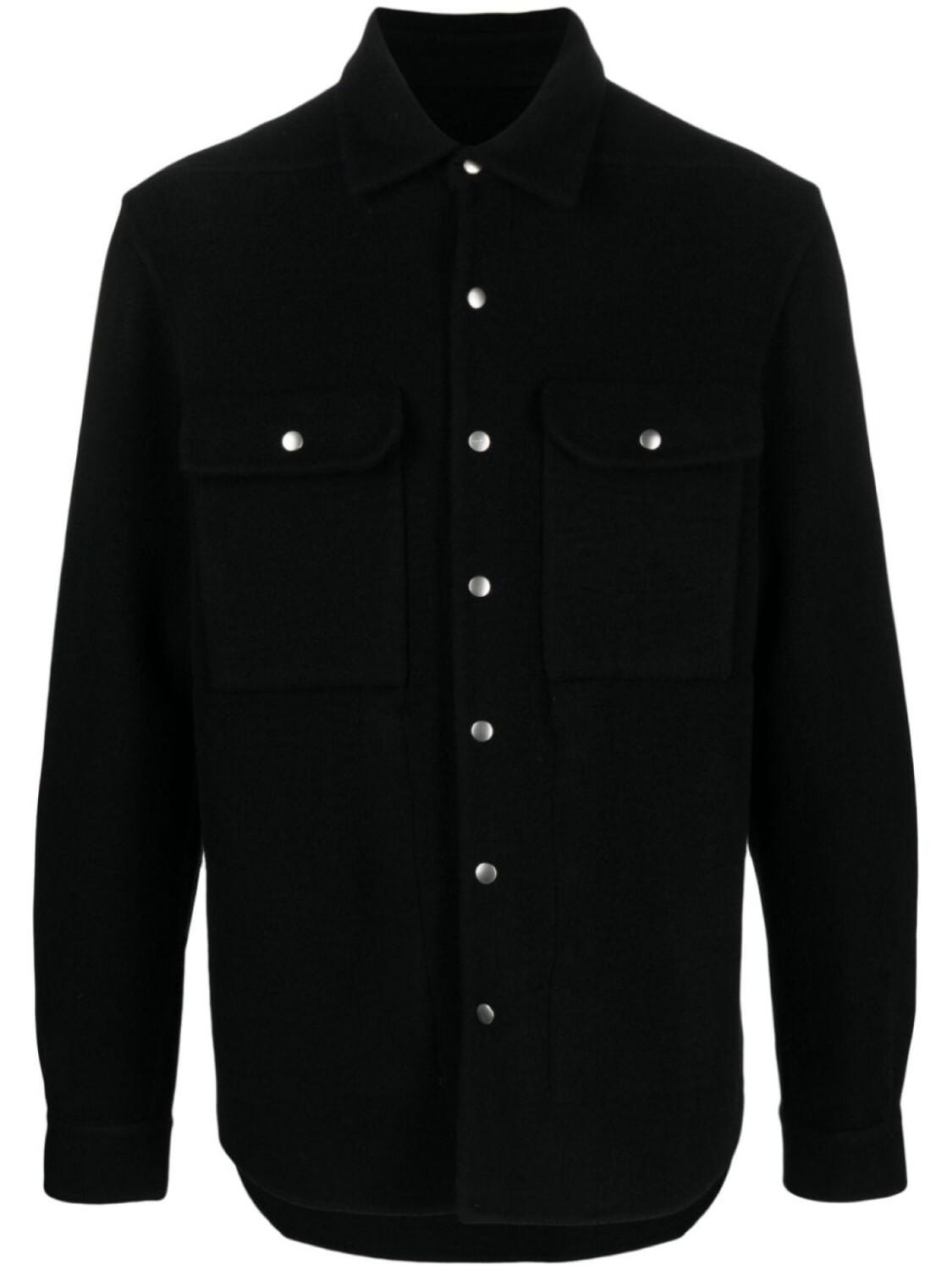 

Rick Owens cashmere shirt jacket, черный