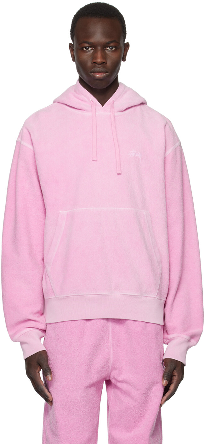 

Худи розового цвета наизнанку Stüssy, Розовый