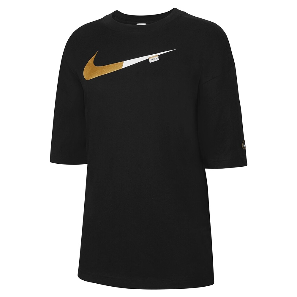 

Футболка Nike AS W NSW SS, черный/желтый/белый