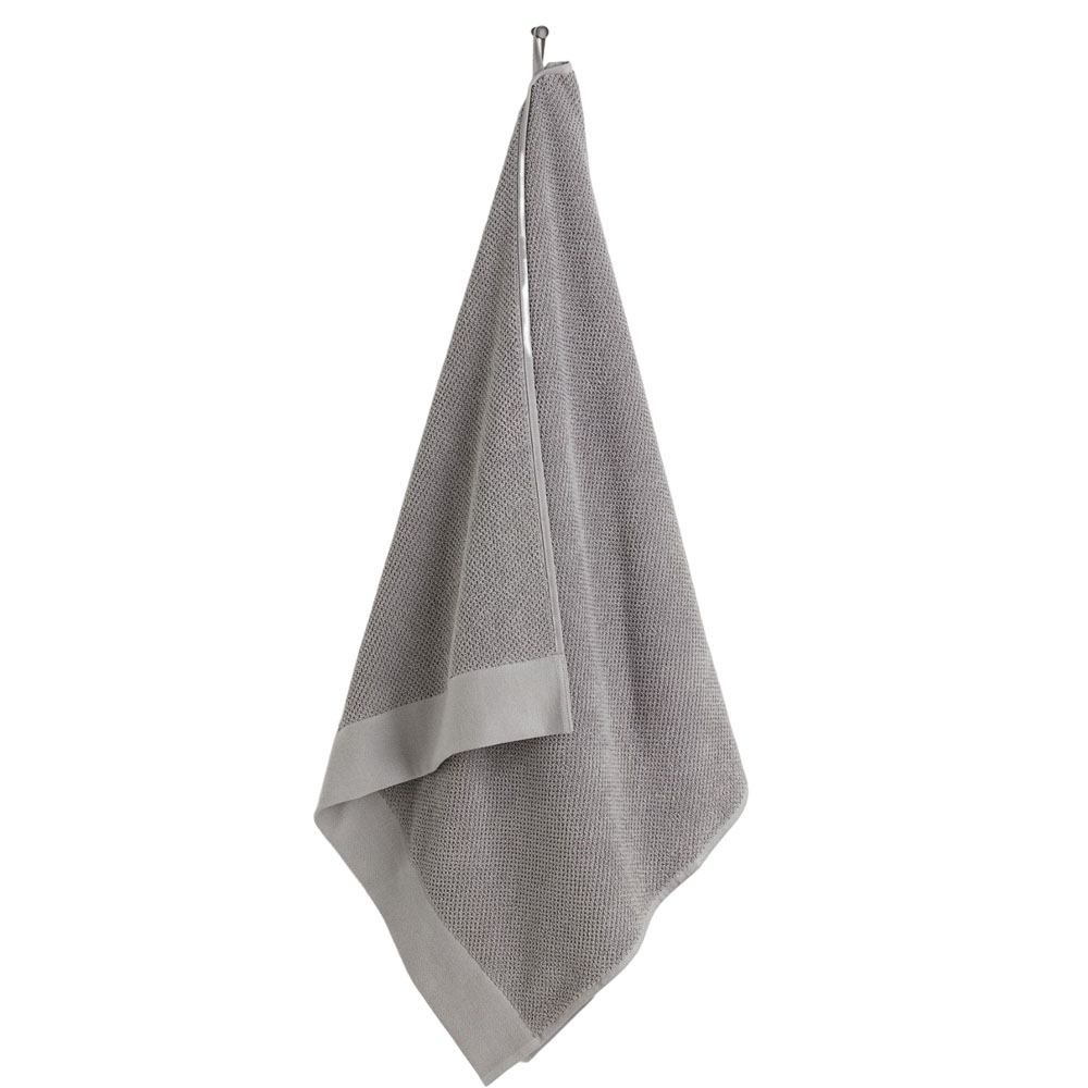 Банное полотенце H&M Home Cotton Terry, серый полотенце банное из микрофибры 70 140 см