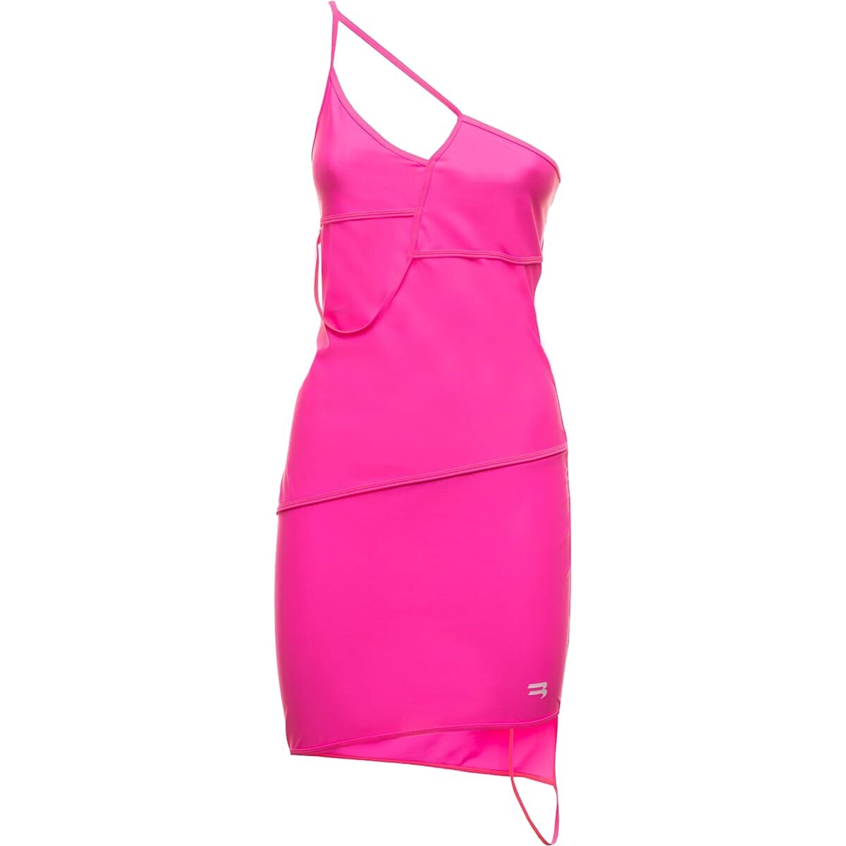 

Платье Balenciaga Mat Spandex One Shoulder Stretch Fabric, розовый