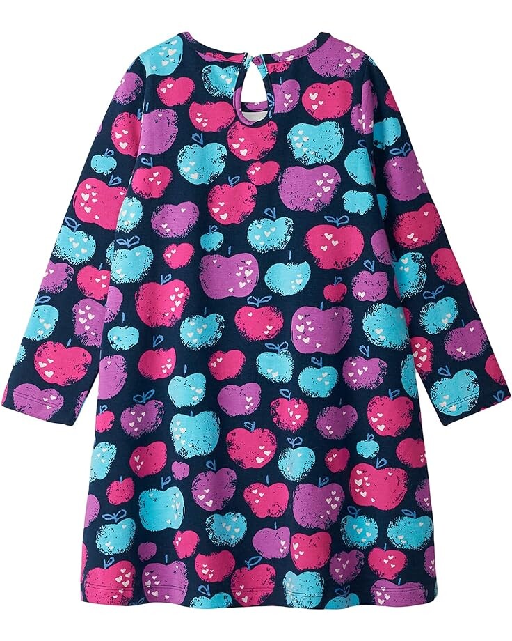 

Платье Hatley Stamped Apples Trapeze Dress, синий
