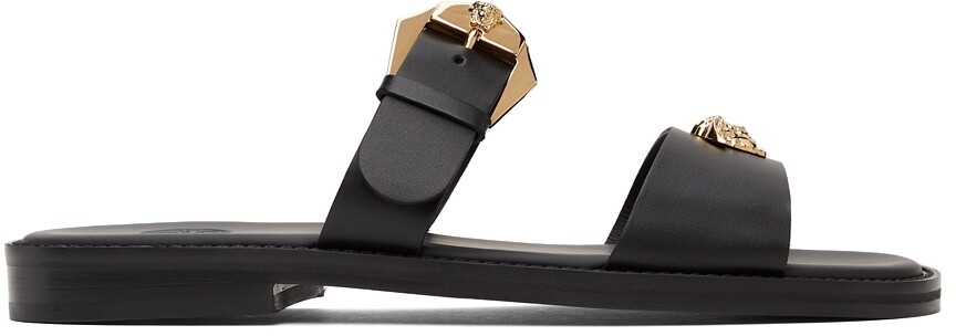 

Черные сандалии La Medusa Versace