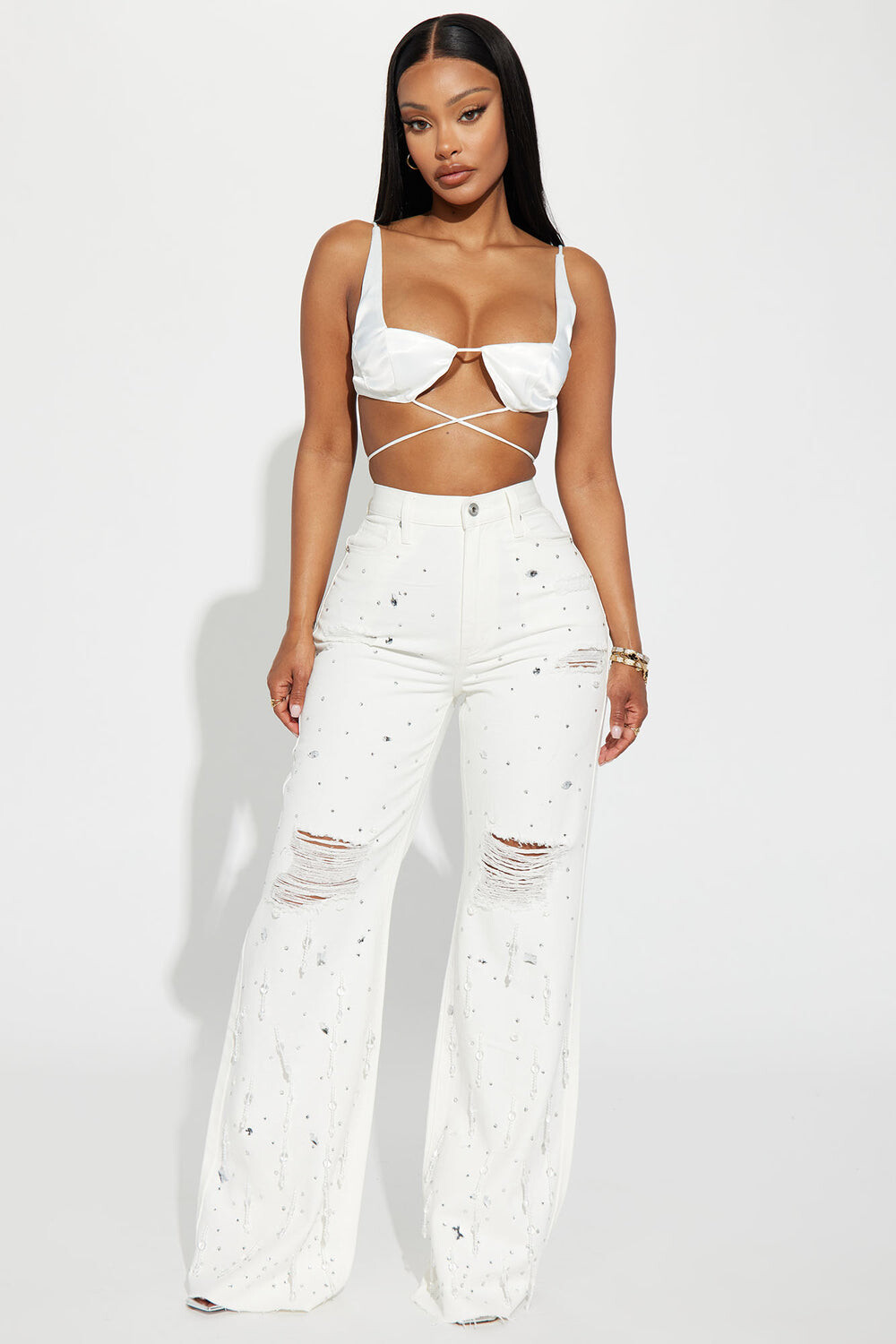 

Джинсы Fashion Nova FN24052FT62, белый
