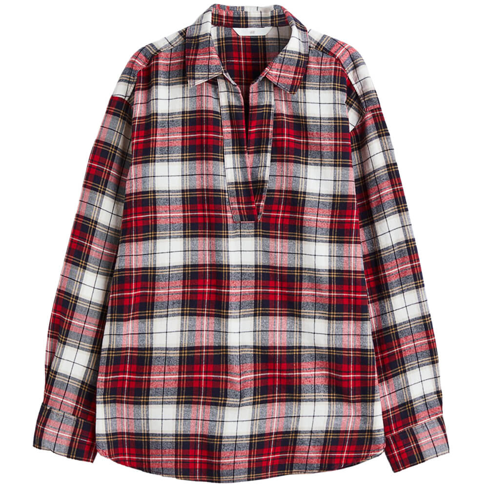 

Анорак H&M Flannel, красный