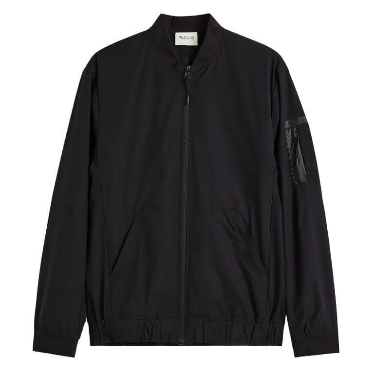 Куртка H&M Water-Repellent Running, черный куртка oysho water repellent running розовый