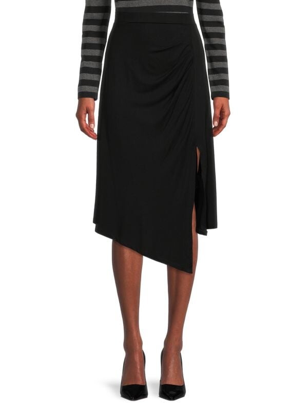 

Юбка с боковыми разрезами Donna Karan Black
