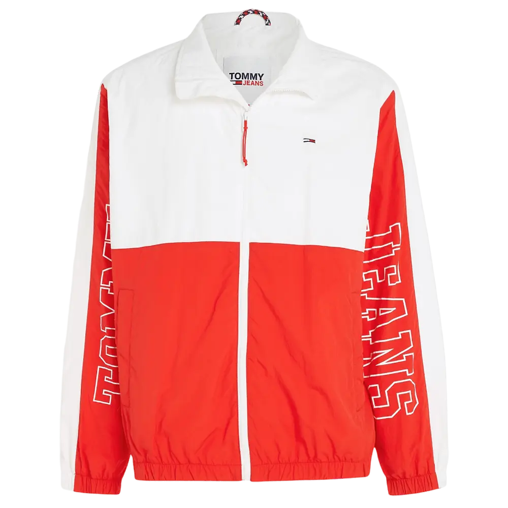

Куртка Tommy Jeans Modern Prep Colorblock, красный/белый