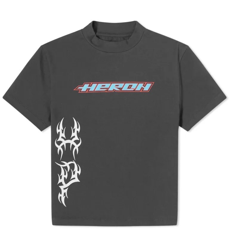 

Детская футболка Heron Preston Hp Tribal, черно-белый, Черный