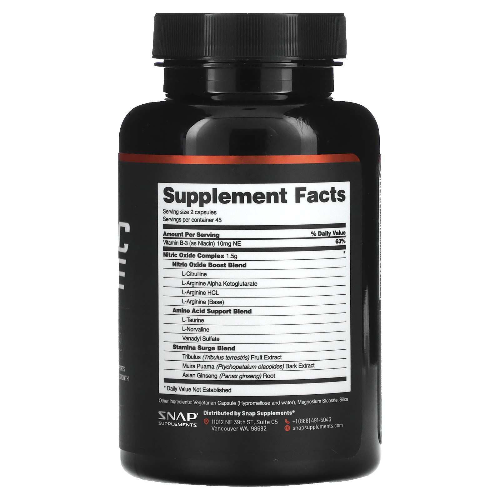 Усилитель <b>Оксида</b> Азота Snap Supplements, 90 капсул - фото 2. Усилитель <b>Окси...</b>