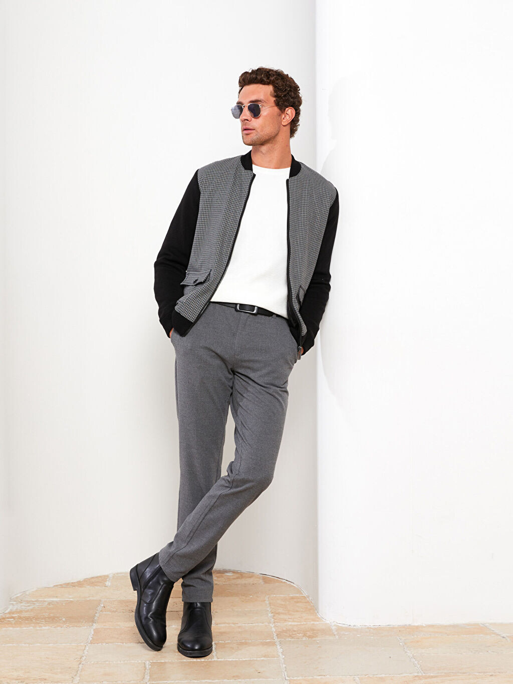 

Мужские брюки Slim Fit LCWAIKIKI Classic, Серый