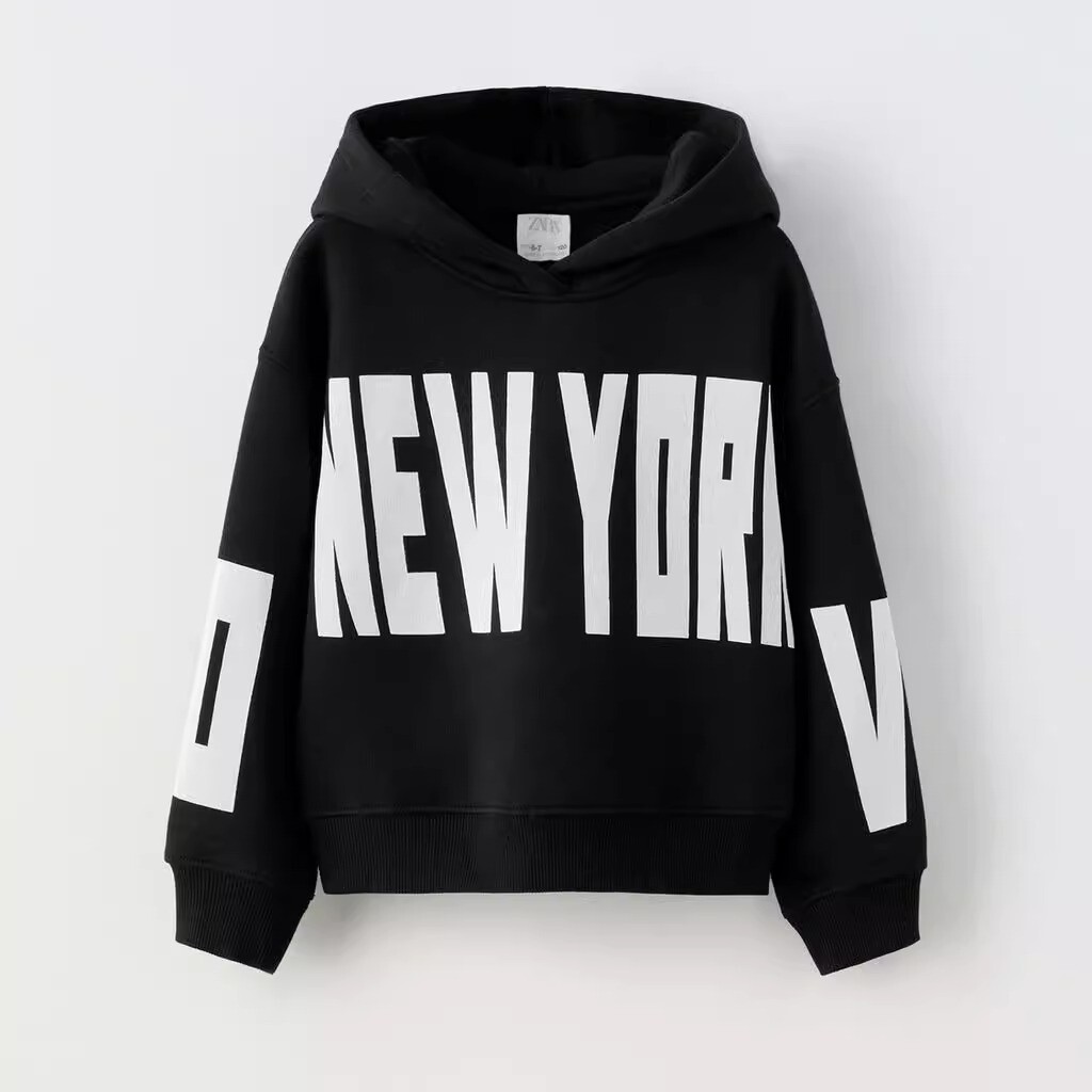 

Худи ZARA New York, черный