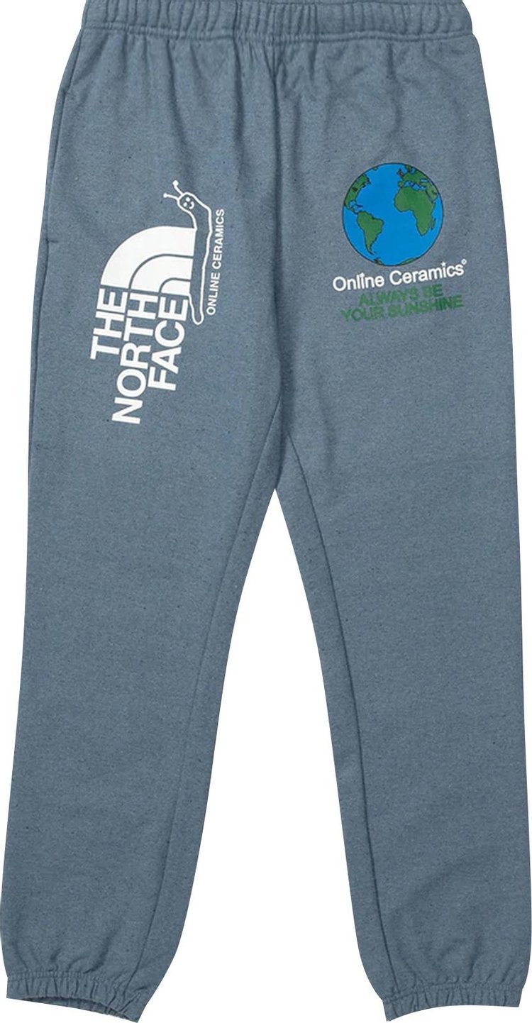 Спортивные брюки The North Face x Online Ceramics Graphic Sweatpants 'Blue Regrind', синий - фото