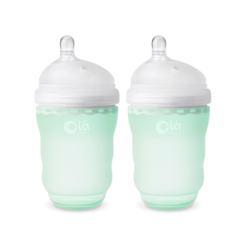 

Бутылочки для кормления 2 шт. по 235 мл Olababy Anti-Colic, мятный