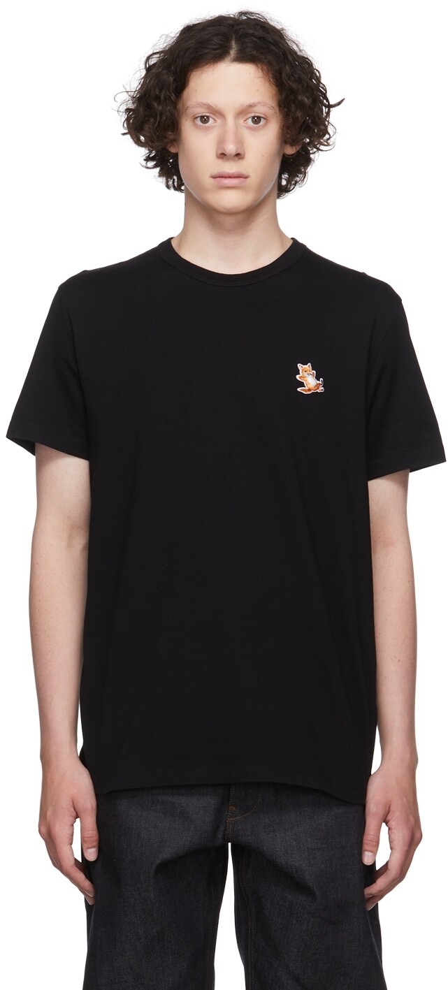 

Черная футболка Chillax Fox Maison Kitsuné, Черный