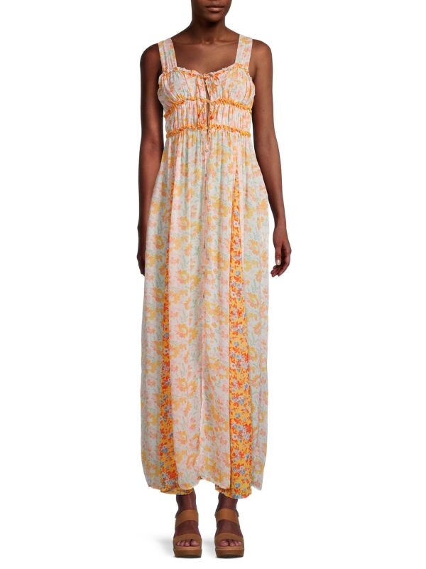 

Платье макси «потанцуй со мной» Intimately Free People Ivory combo