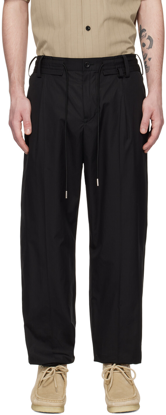 

Черные брюки Thomas Mason sacai, Черный