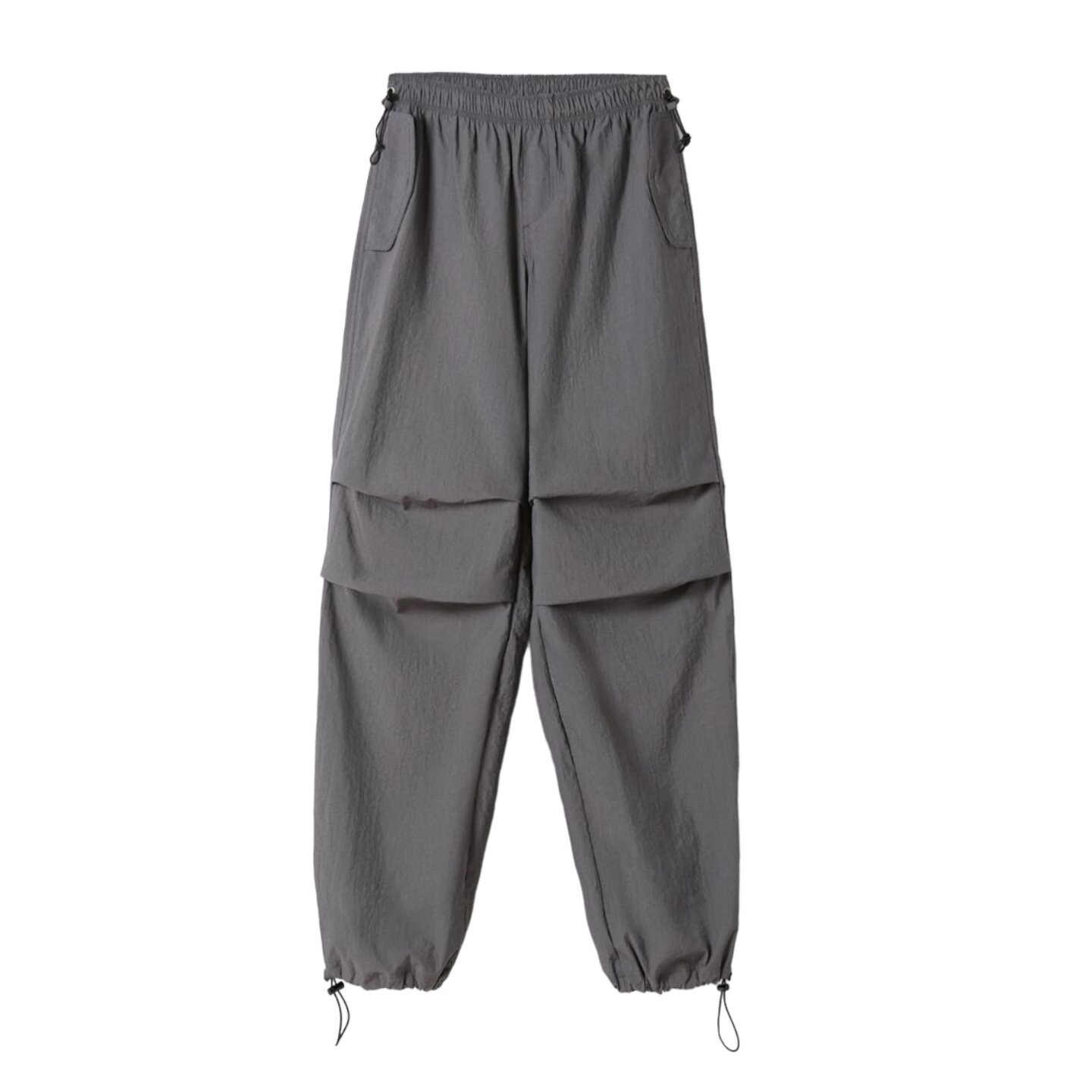 

Джоггеры Bershka Nylon Parachute, серый