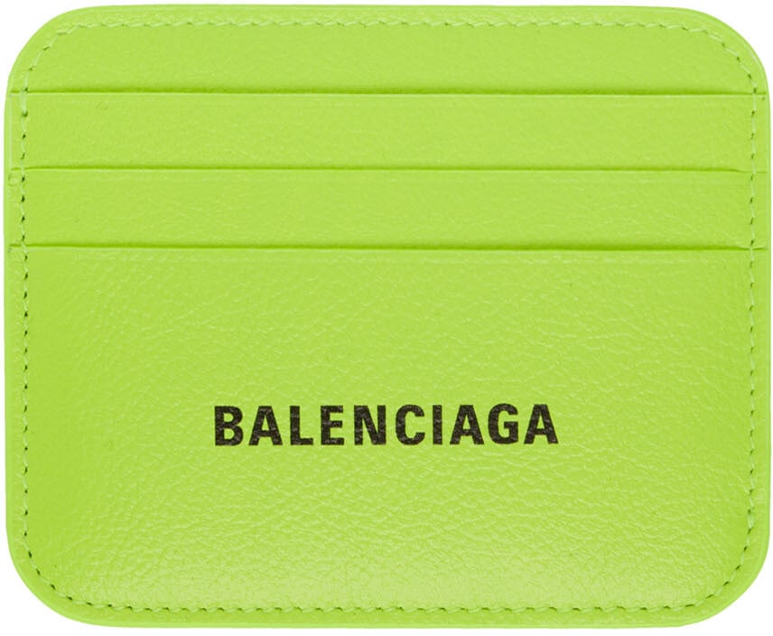 

Желтый кожаный картхолдер Balenciaga