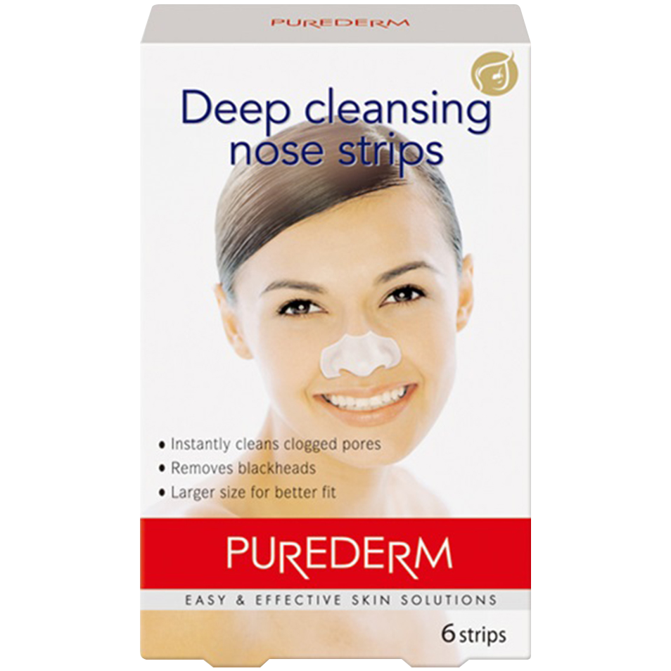 Purederm полоски для очистки носа, 6 шт./1 упаковка