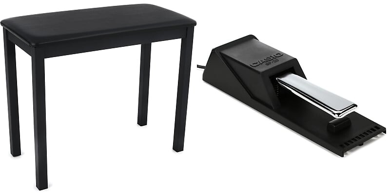 

Casio CB-7 Piano Bench — черный комплект с педалью сустейна Casio SP20 CB7BK=1 SP20=1