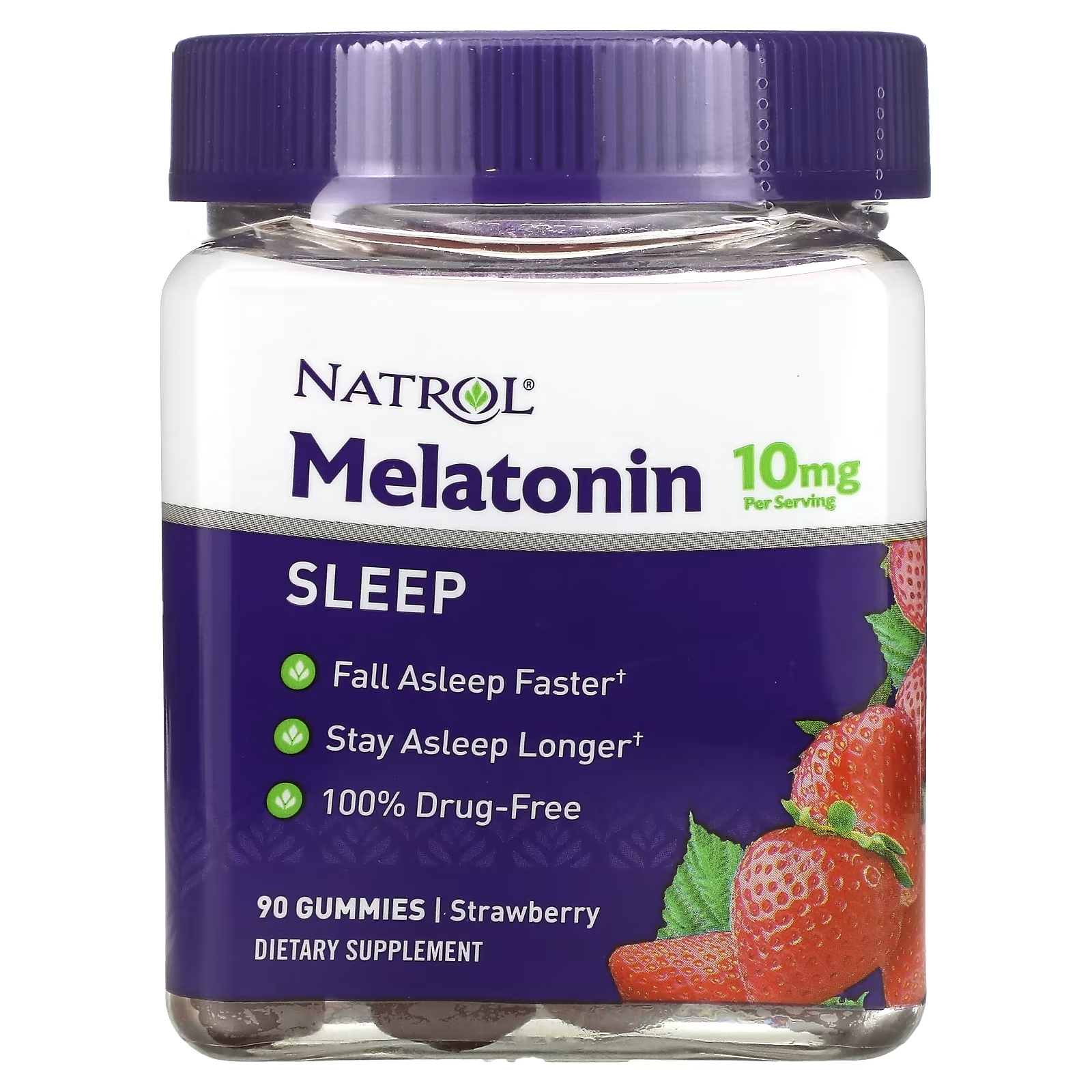 Мелатонин Natrol, клубника, 90 жевательных таблеток natrol мелатонин быстрорастворимый клубника 5 мг 90 таблеток