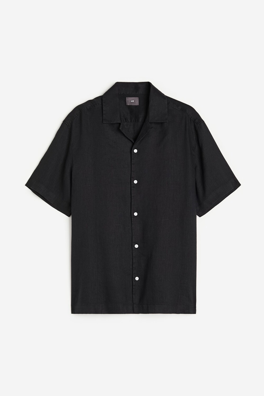 

Рубашка H&M Relaxed Fit Shirt, черный