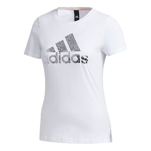 

Футболка Adidas Brand Large logo Printing Solid Color Short Sleeve White, Белый