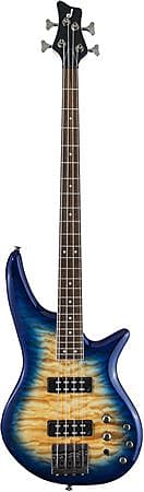 цена Jackson JS Series Spectra Bass JS3Q Стеганый топ Amber Blue Burst 2919007 558