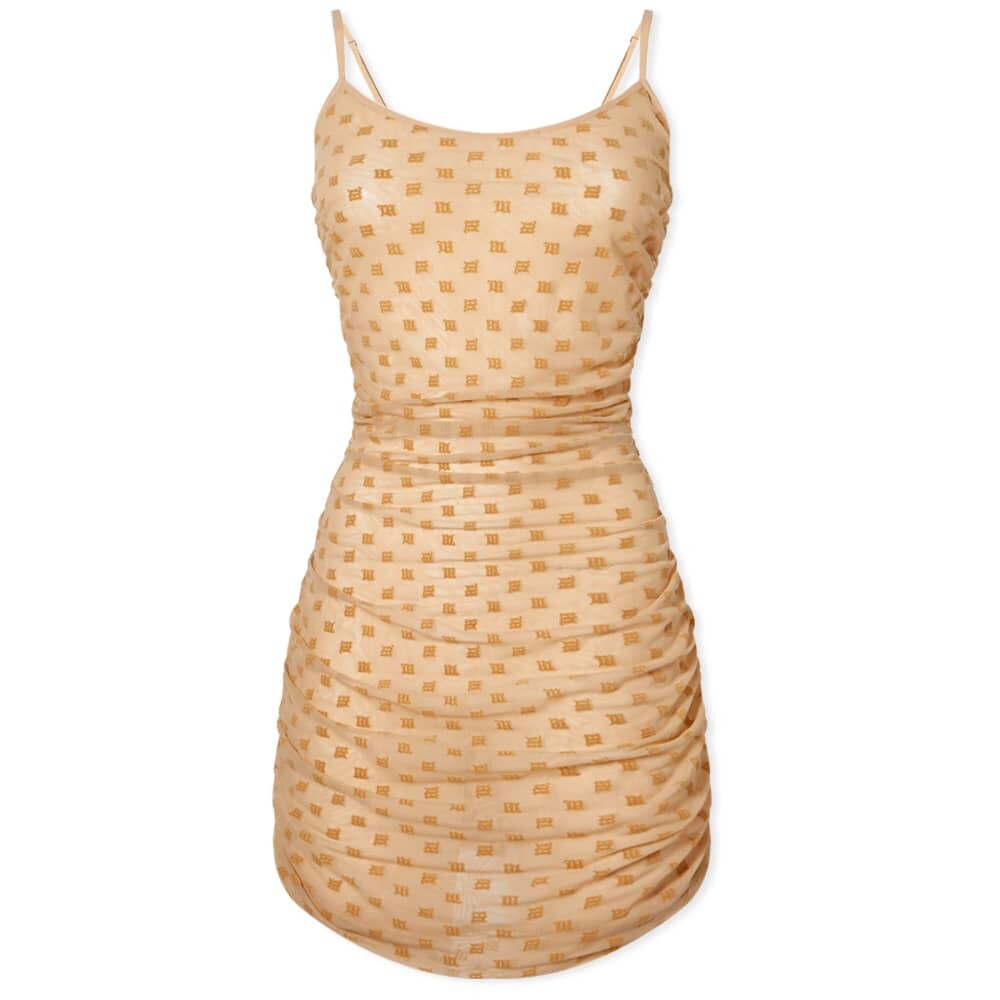 

Платье MISBHV Mesh Monogram Draped Mini Dress
