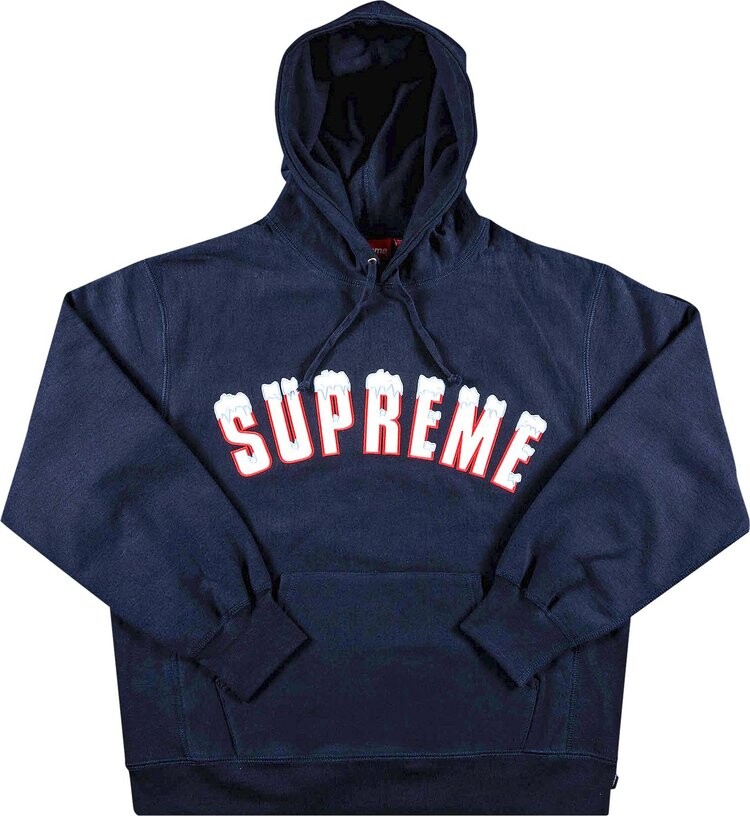 Dark blue clearance supreme hoodie