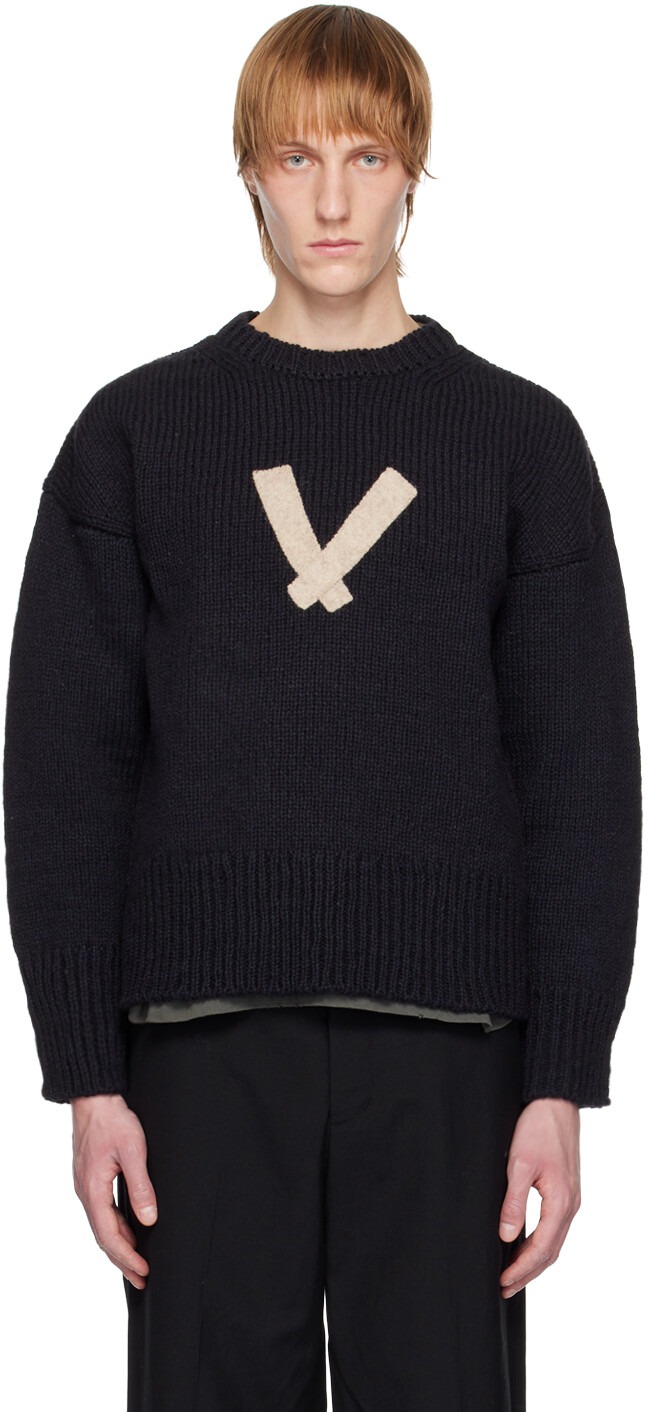 

Темно-синий свитер Леттерман Visvim