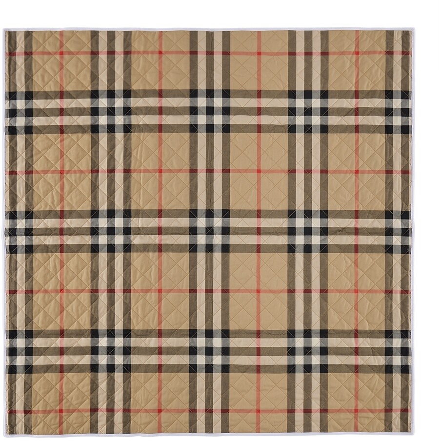 

Детское бежевое одеяло в клетку в клетку Burberry