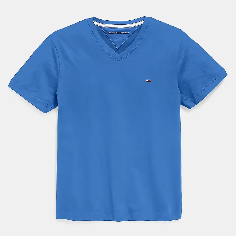

Футболка Tommy Hilfiger Kids' Solid V-neck, синий