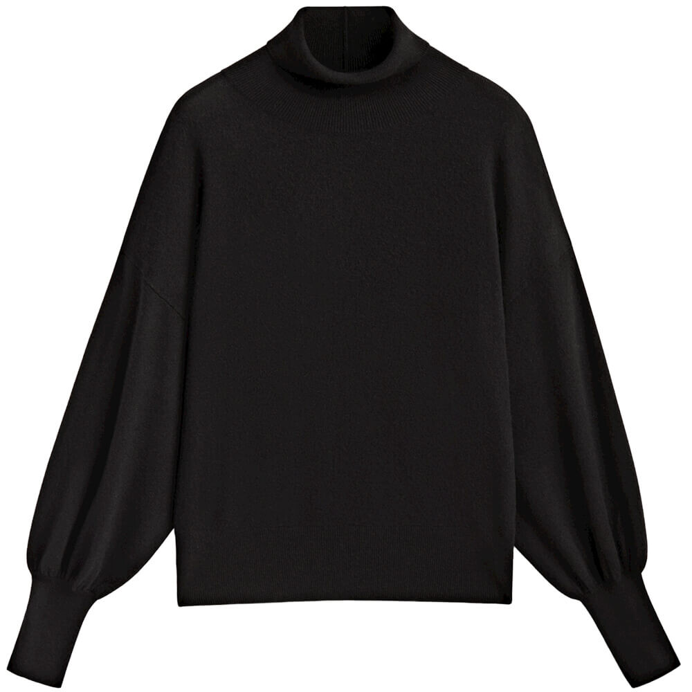 

Свитер Massimo Dutti High Neck, черный