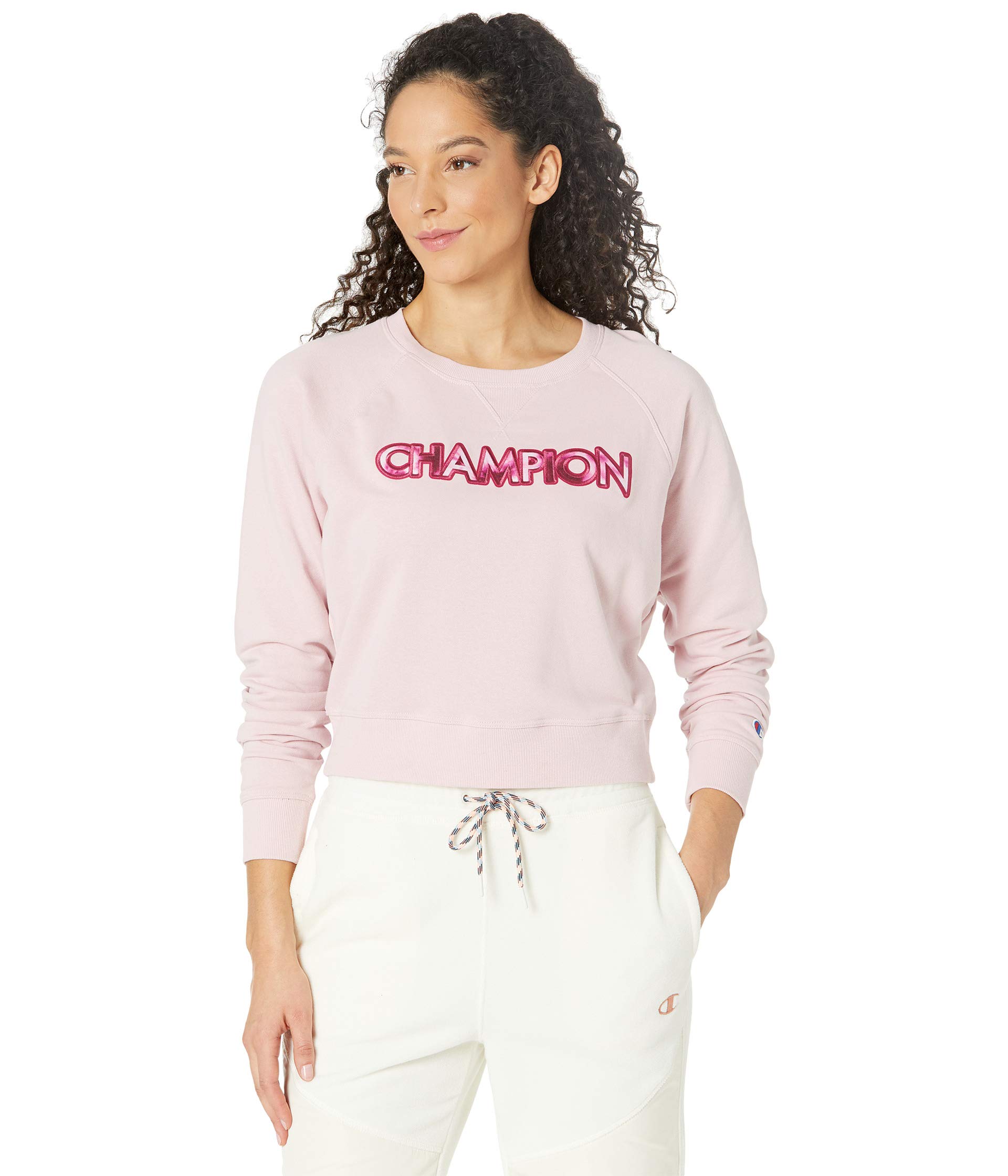 Флисовый худи Champion, Campus French Terry Crew бортики в кроватку hush hush natura collection pink feathers