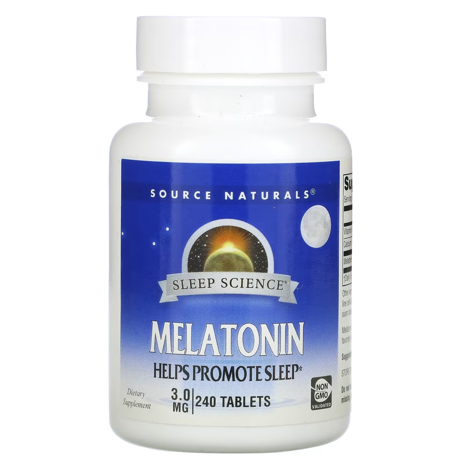 Source Naturals Мелатонин 3,0 мг, 240 таблеток