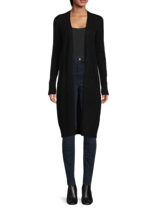 

Кардиган из кашемира дастер Saks Fifth Avenue Black