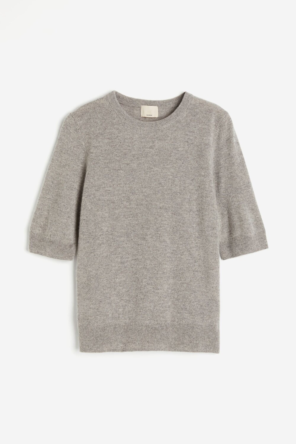 

Свитер с коротким рукавом H&M Cashmere, серый