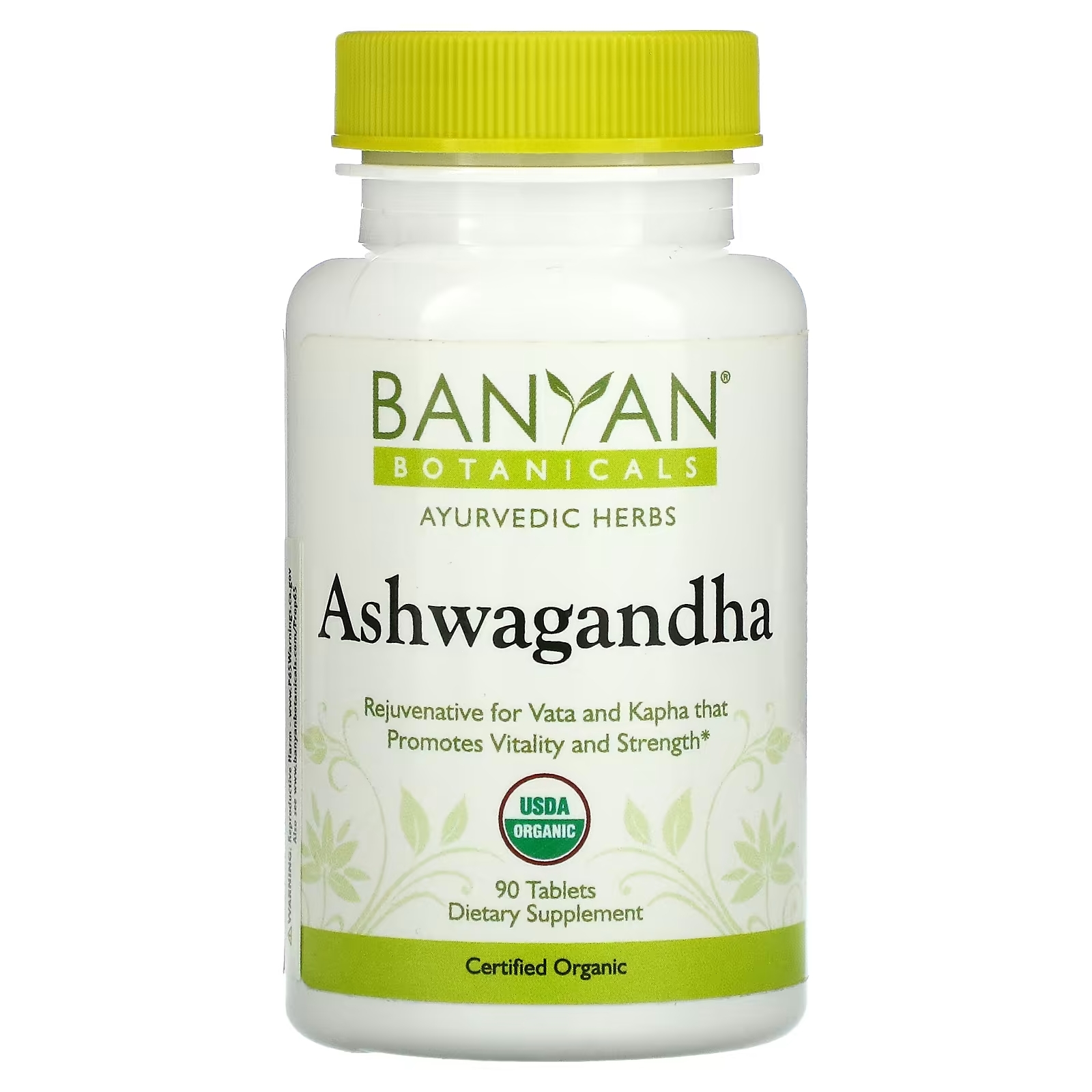 Banyan Botanicals Ашваганда, 90 таблеток banyan botanicals здоровые волосы 90 таблеток