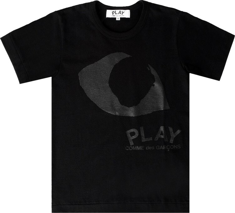 

Футболка Comme des Garçons PLAY Double Eye Short-Sleeve T-Shirt 'Black', черный