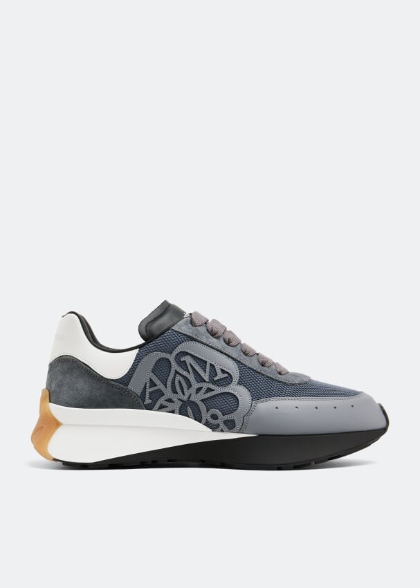 Кроссовки ALEXANDER MCQUEEN Sprint Runner sneakers, синий солнцезащитные очки александра маккуина alexander mcqueen коричневый