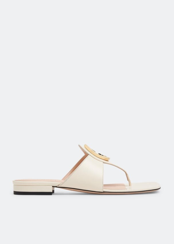 

Сандалии GUCCI Blondie thong sandals, белый