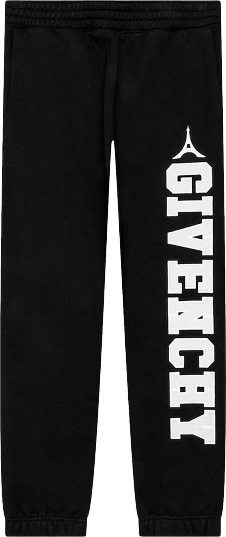 Брюки для бега Givenchy Slim Fit Print Jogging 'Black', черный - фото