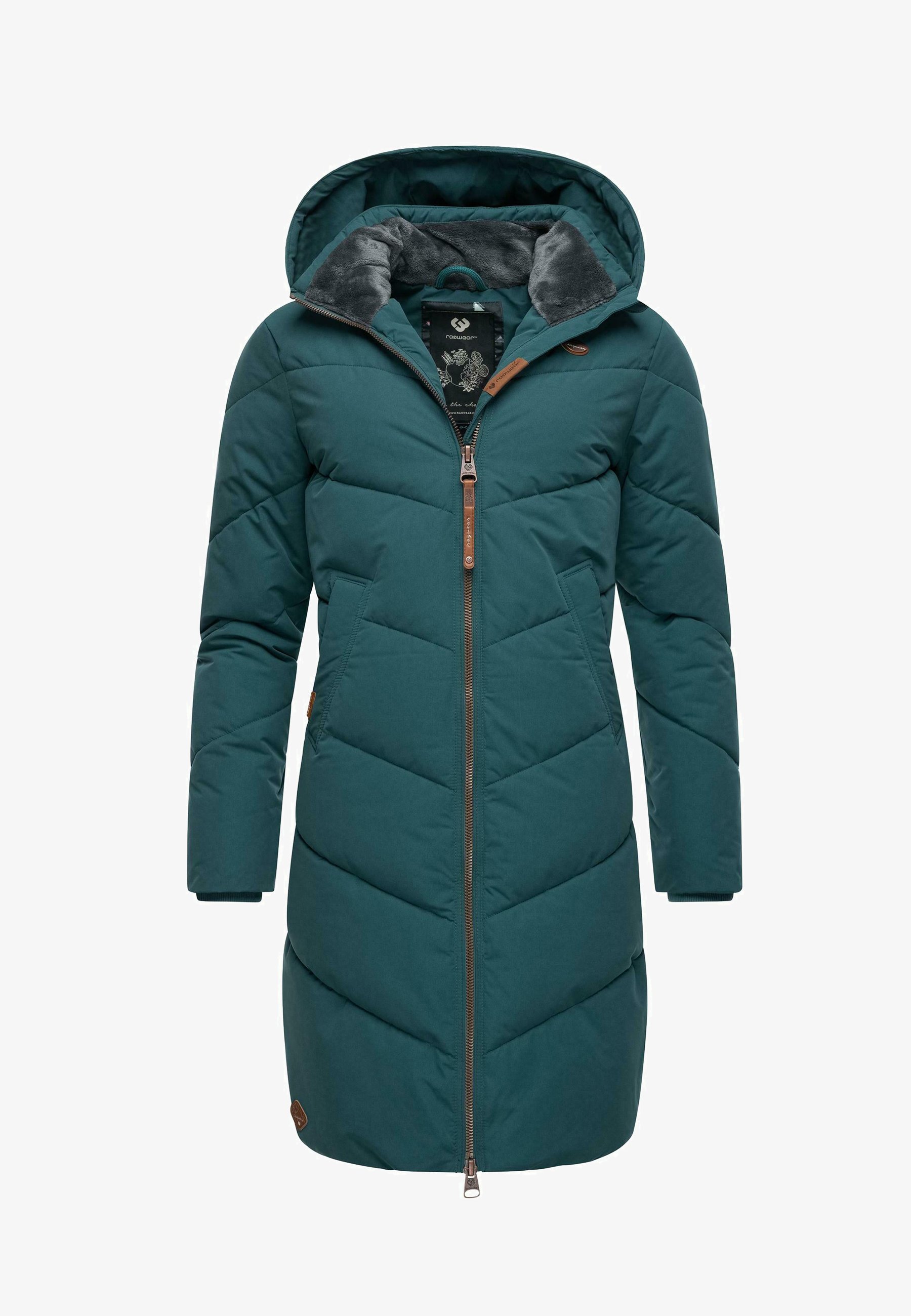 Пальто зимнее Ragwear, зеленый зимнее пальто jannisa ragwear цвет pine green