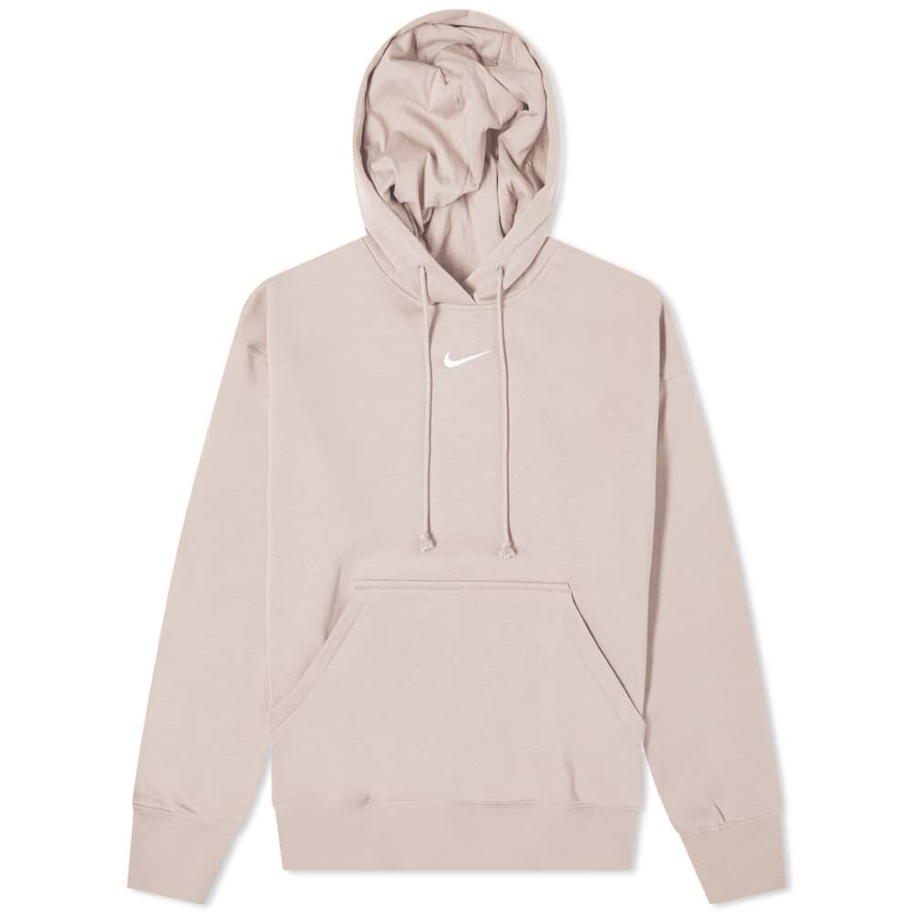 

Толстовка Nike Phoenix Fleece Oversized, серо-розовый